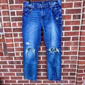 Aero Jeans Mens Size 34 Slim Straight Distressed Grunge